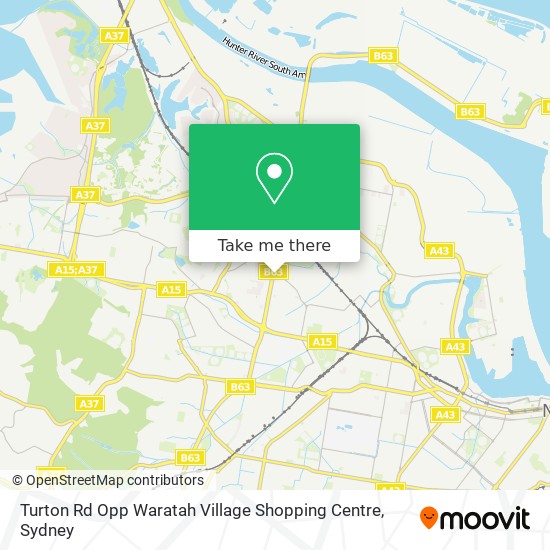 Mapa Turton Rd Opp Waratah Village Shopping Centre