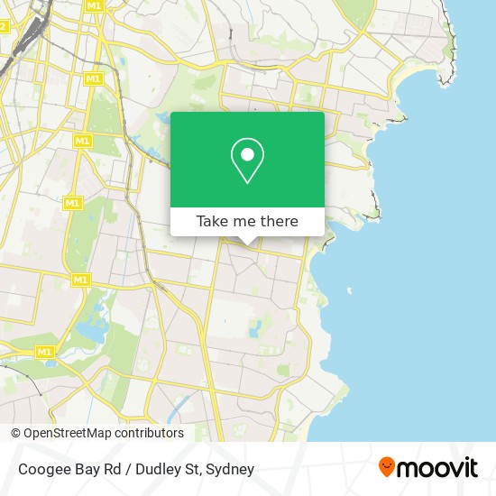 Mapa Coogee Bay Rd / Dudley St