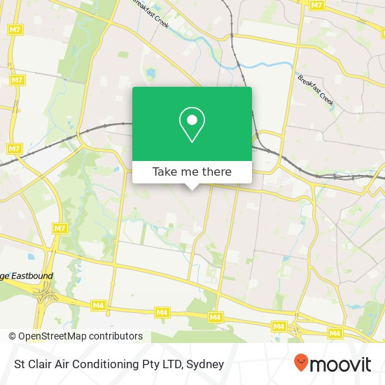 St Clair Air Conditioning Pty LTD map