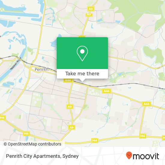 Penrith City Apartments map