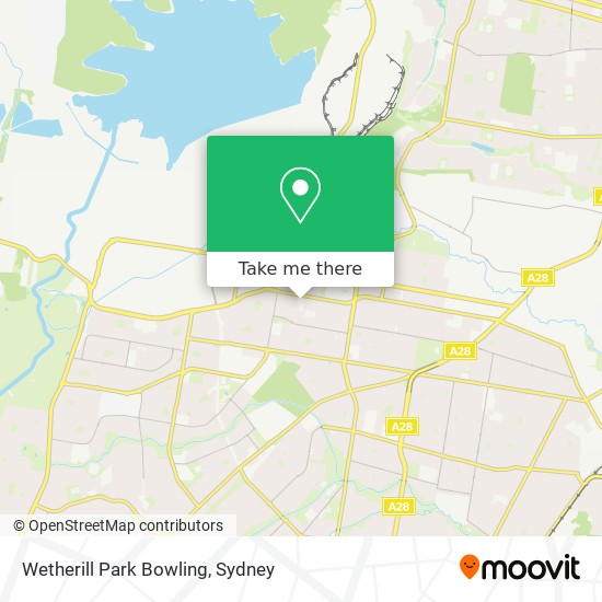 Wetherill Park Bowling map