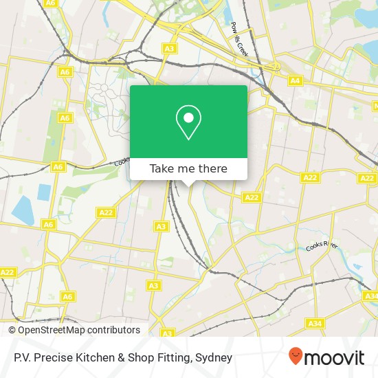 P.V. Precise Kitchen & Shop Fitting map