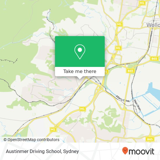 Mapa Austinmer Driving School