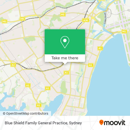 Mapa Blue Shield Family General Practice