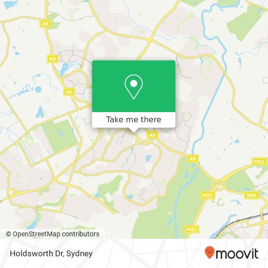 Mapa Holdsworth Dr