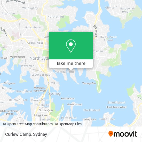 Curlew Camp map