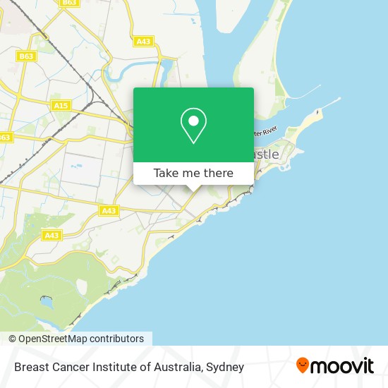 Breast Cancer Institute of Australia map