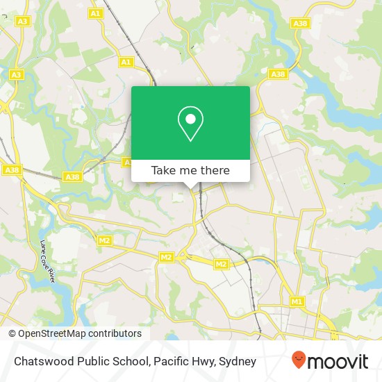 Chatswood Public School, Pacific Hwy map