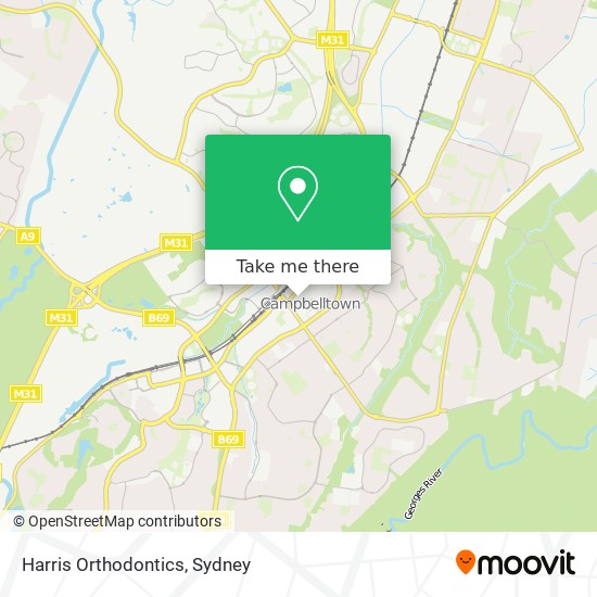 Harris Orthodontics map