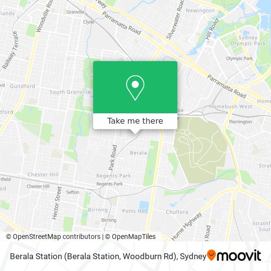 Berala Station (Berala Station, Woodburn Rd) map