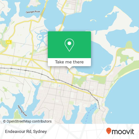 Mapa Endeavour Rd