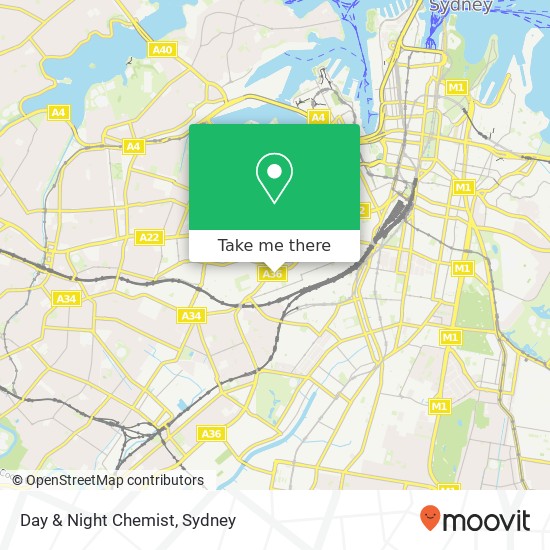 Day & Night Chemist map