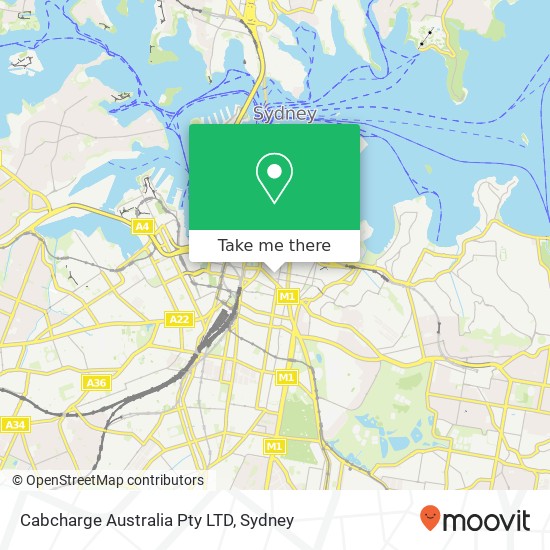 Cabcharge Australia Pty LTD map