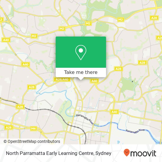 Mapa North Parramatta Early Learning Centre