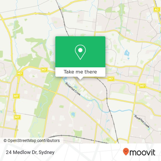 Mapa 24 Medlow Dr