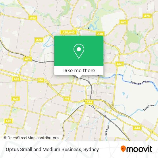 Mapa Optus Small and Medium Business