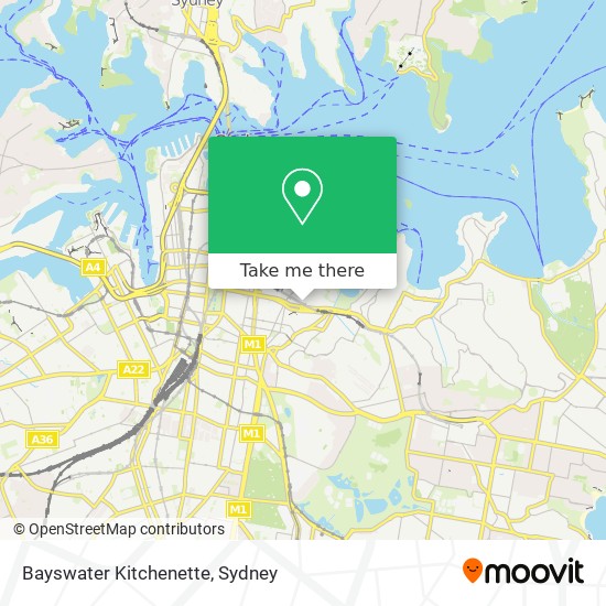 Bayswater Kitchenette map