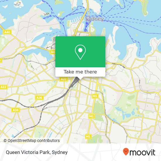 Queen Victoria Park map