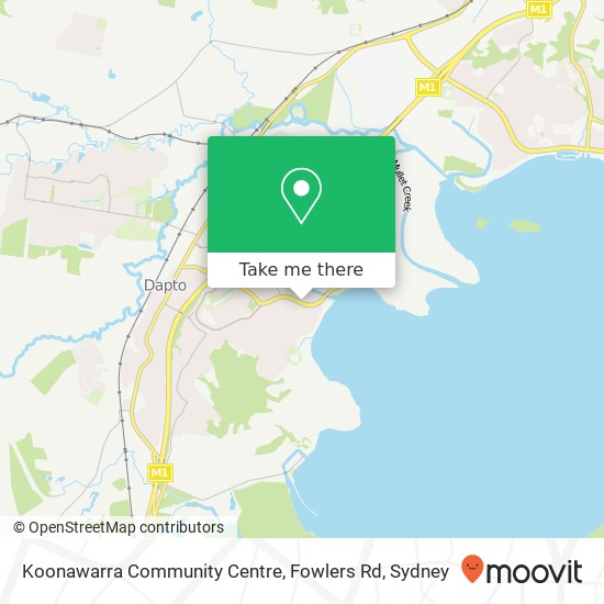 Mapa Koonawarra Community Centre, Fowlers Rd