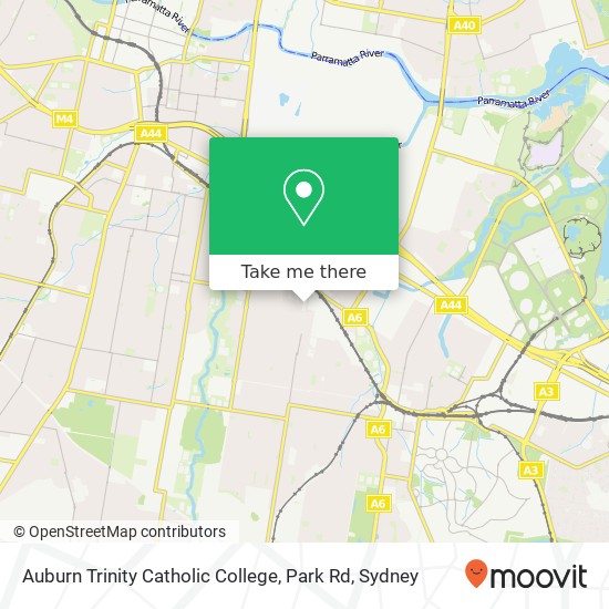 Auburn Trinity Catholic College, Park Rd map