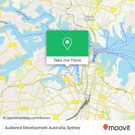 Audience Development Australia map