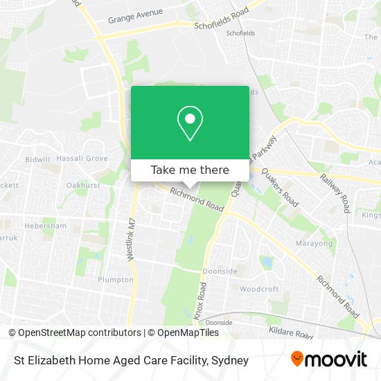 St Elizabeth Home Aged Care Facility map