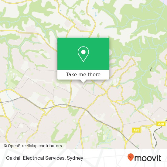 Mapa Oakhill Electrical Services