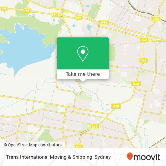 Mapa Trans International Moving & Shipping