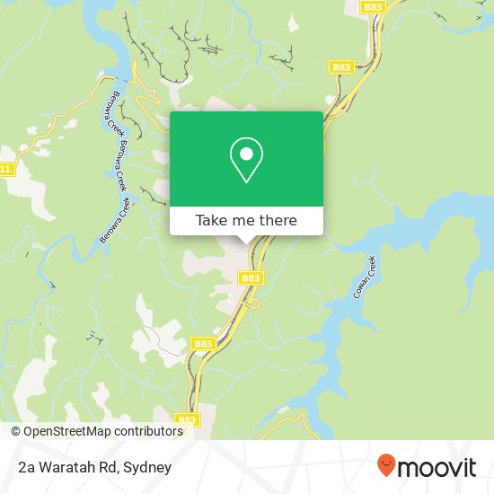 2a Waratah Rd map