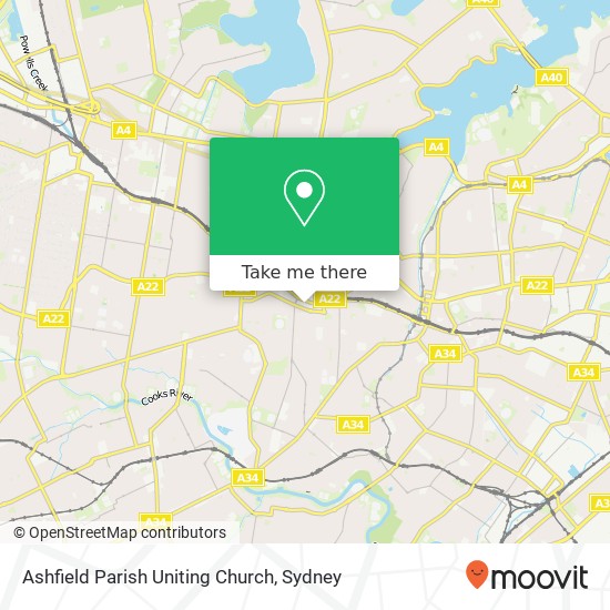 Mapa Ashfield Parish Uniting Church
