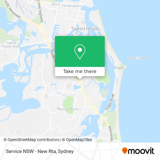 Mapa Service NSW - New Rta