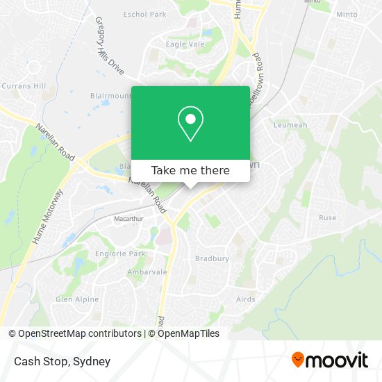 Cash Stop map