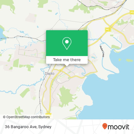 36 Bangaroo Ave map