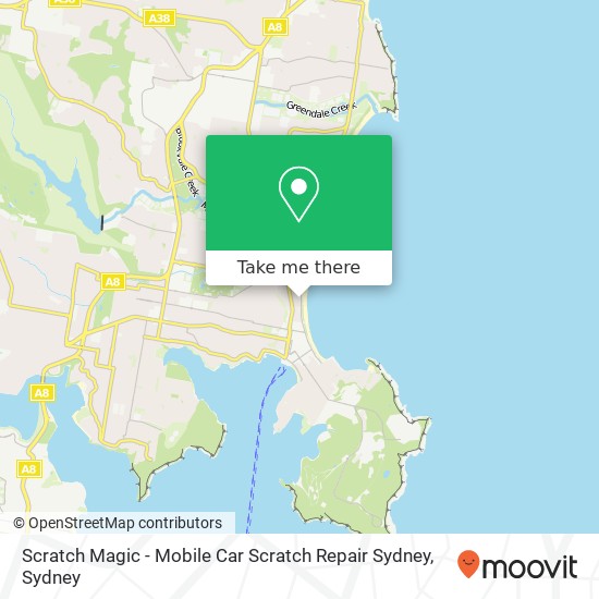 Mapa Scratch Magic - Mobile Car Scratch Repair Sydney