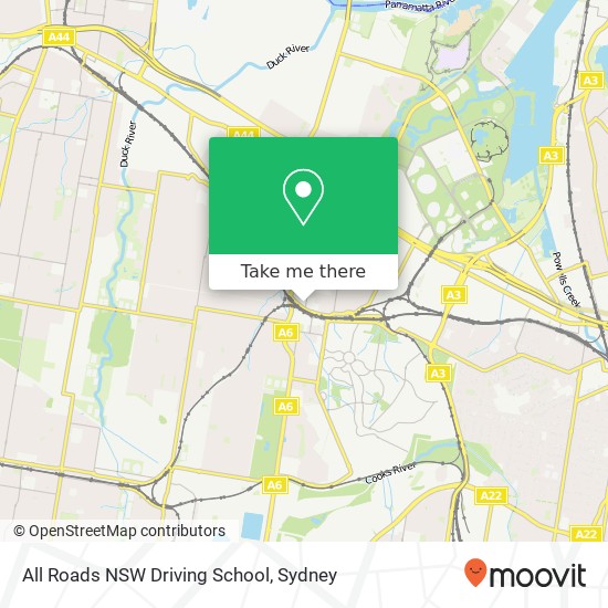 All Roads NSW Driving School map