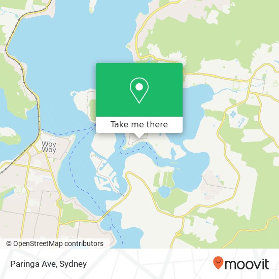 Paringa Ave map