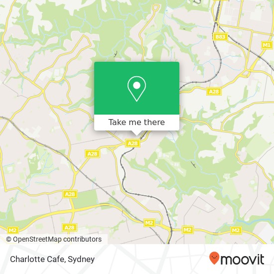 Mapa Charlotte Cafe