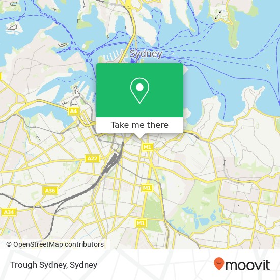 Trough Sydney map
