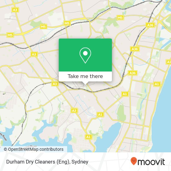 Durham Dry Cleaners (Eng) map