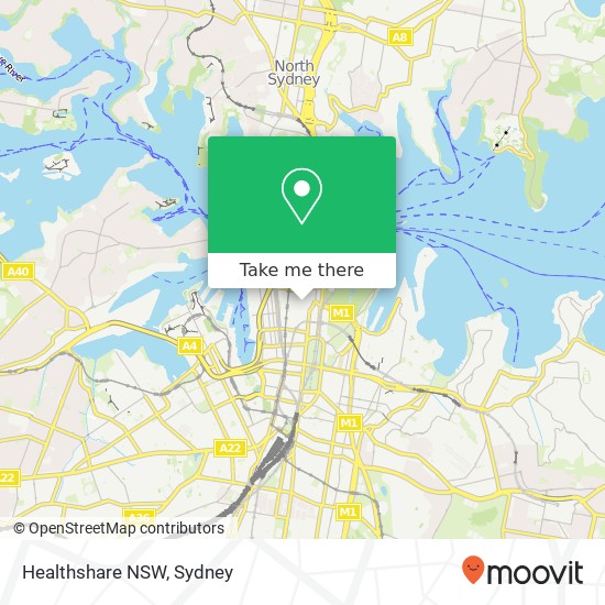Healthshare NSW map