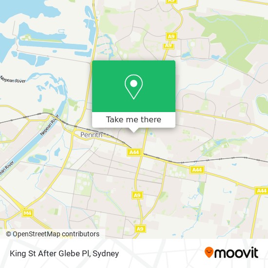 King St After Glebe Pl map