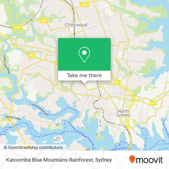 Katoomba Blue Mountains Rainforest map