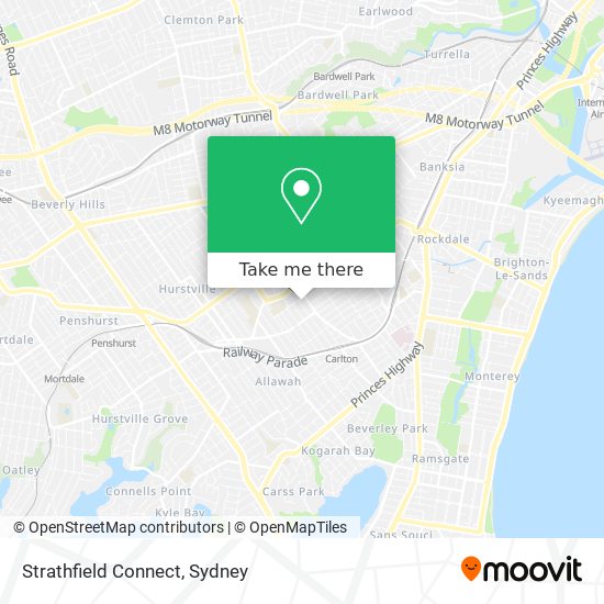 Mapa Strathfield Connect