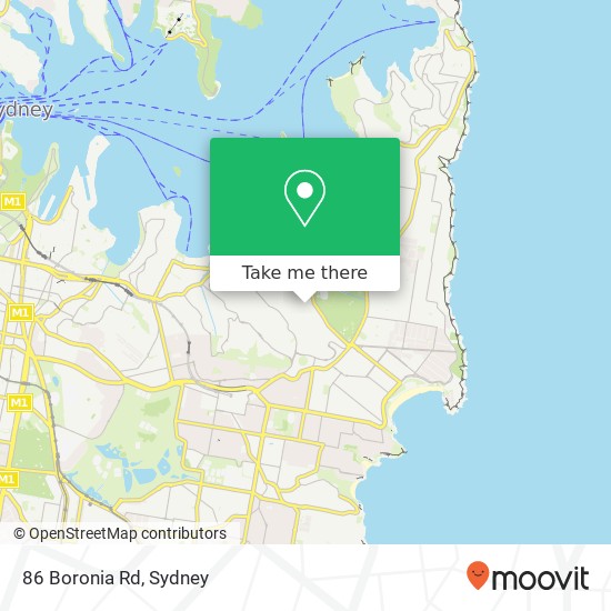 86 Boronia Rd map