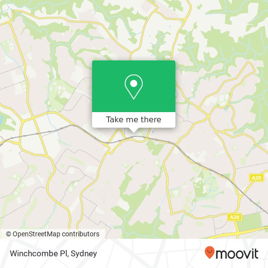 Mapa Winchcombe Pl