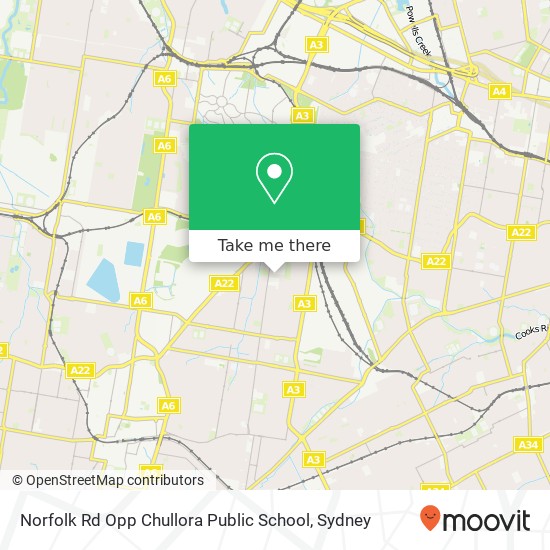 Norfolk Rd Opp Chullora Public School map