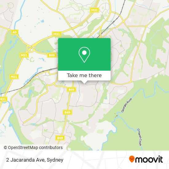 2 Jacaranda Ave map