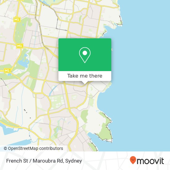 Mapa French St / Maroubra Rd