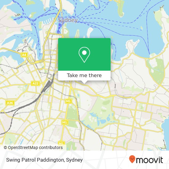 Swing Patrol Paddington map