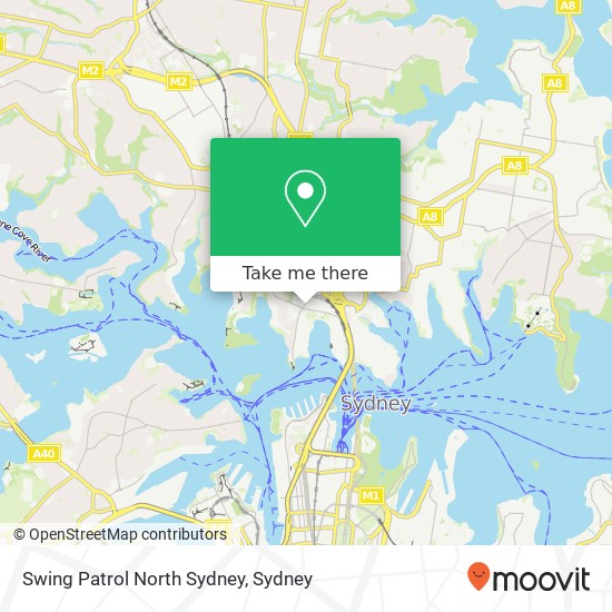 Swing Patrol North Sydney map
